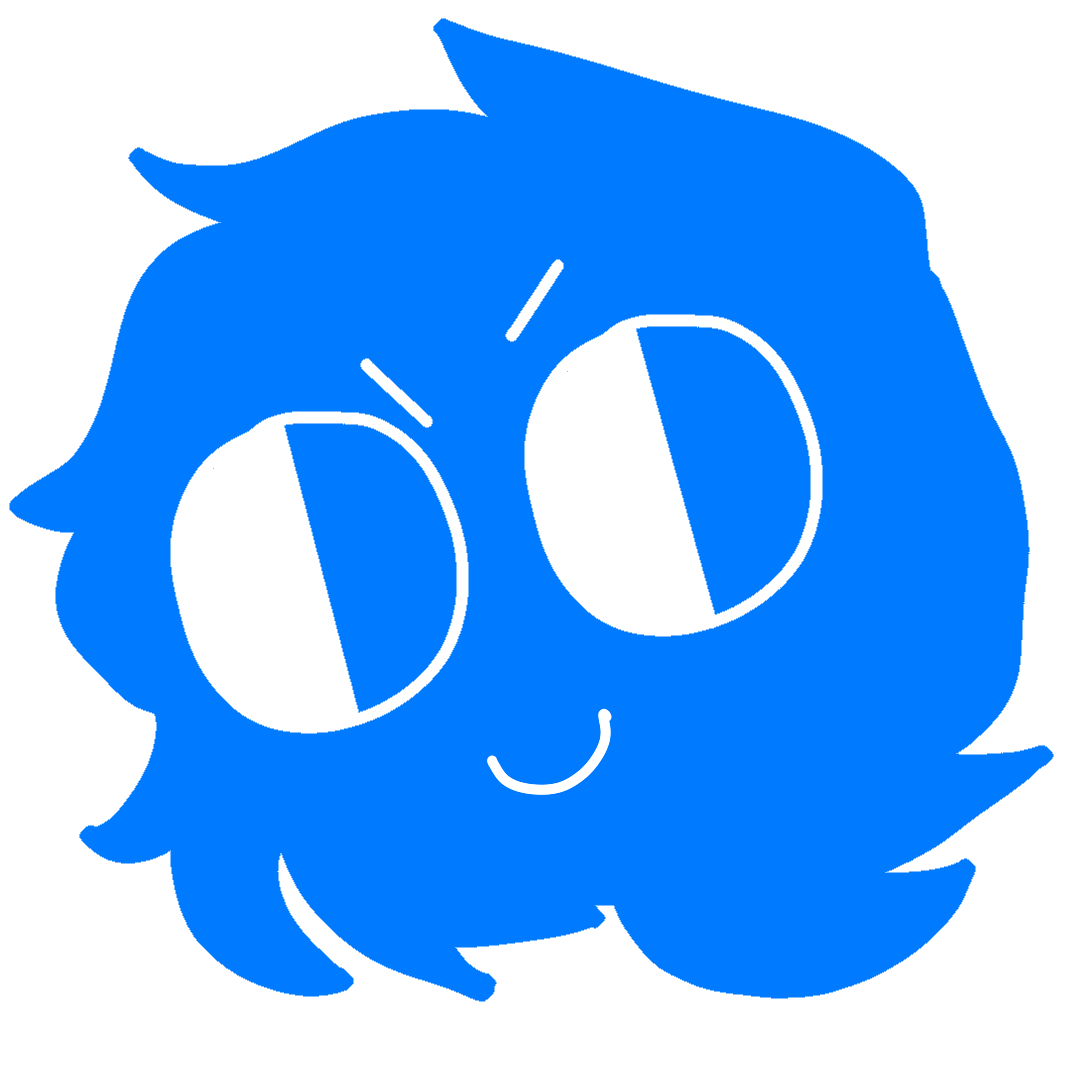 Sonic vector icon style self-portrait